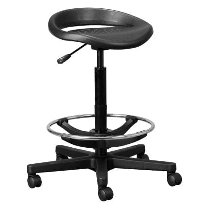 Round PU Stool with Footring