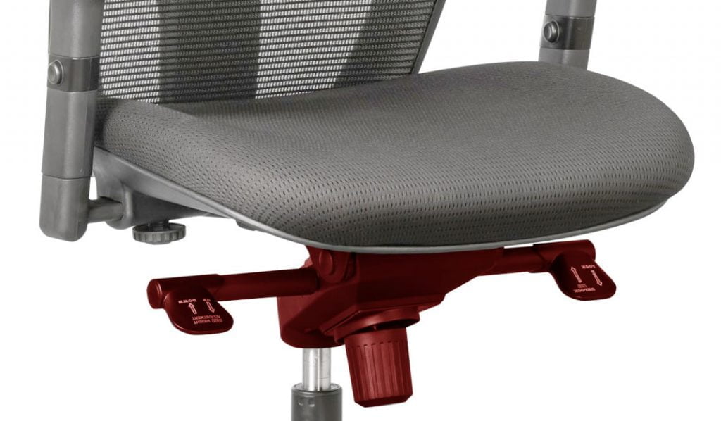 front-pivot synchro mechanism on office chair