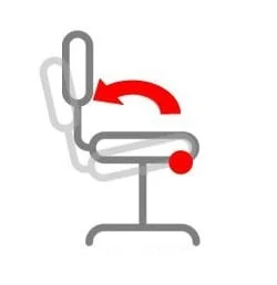 frontal pivot office chair mechanism