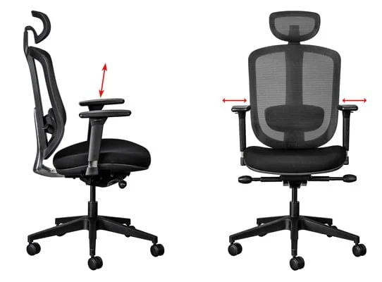 office chair armrest adjustment