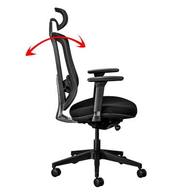 adjust the backrest angle for a good sitting position