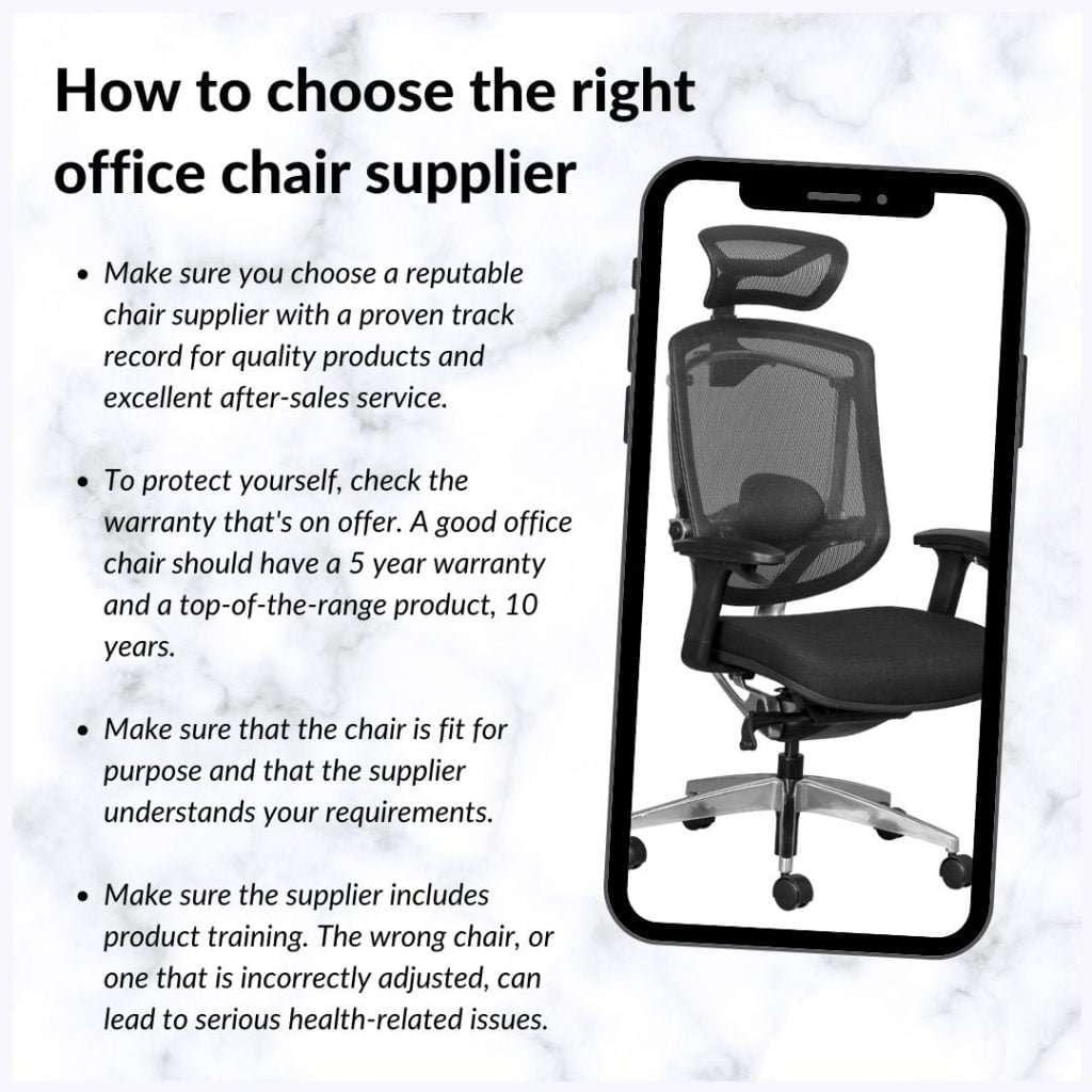 how to choose the right office chair for you