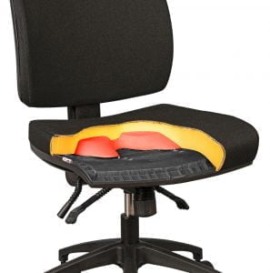 dual-density seat foam for orthopedic office chair