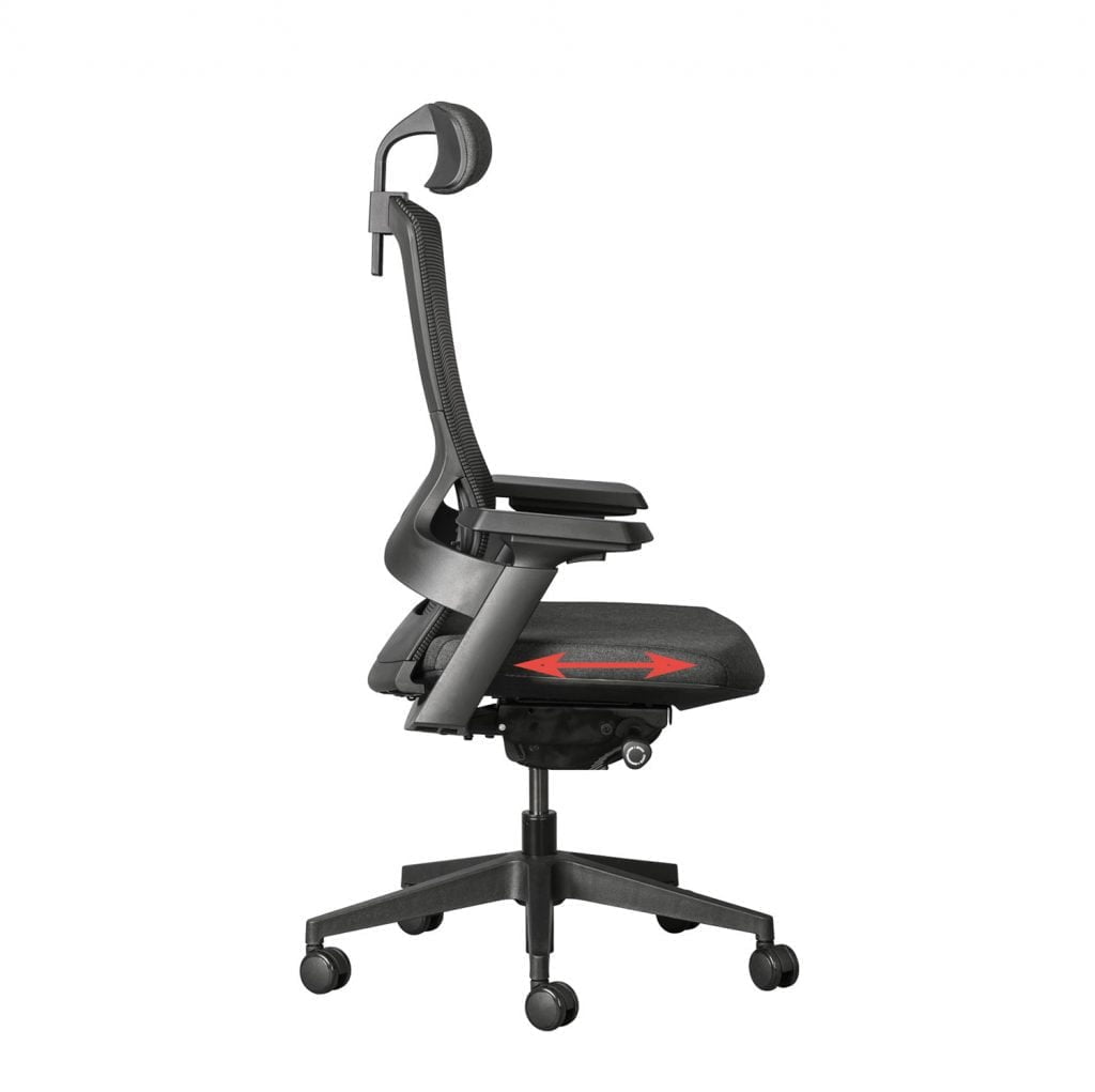 seat depth adjustment is not common on cheap work chairs