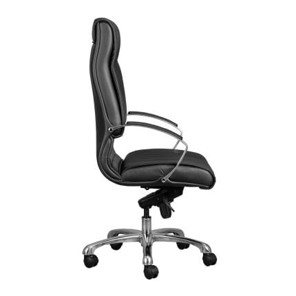 omnia executive leather high back office chair