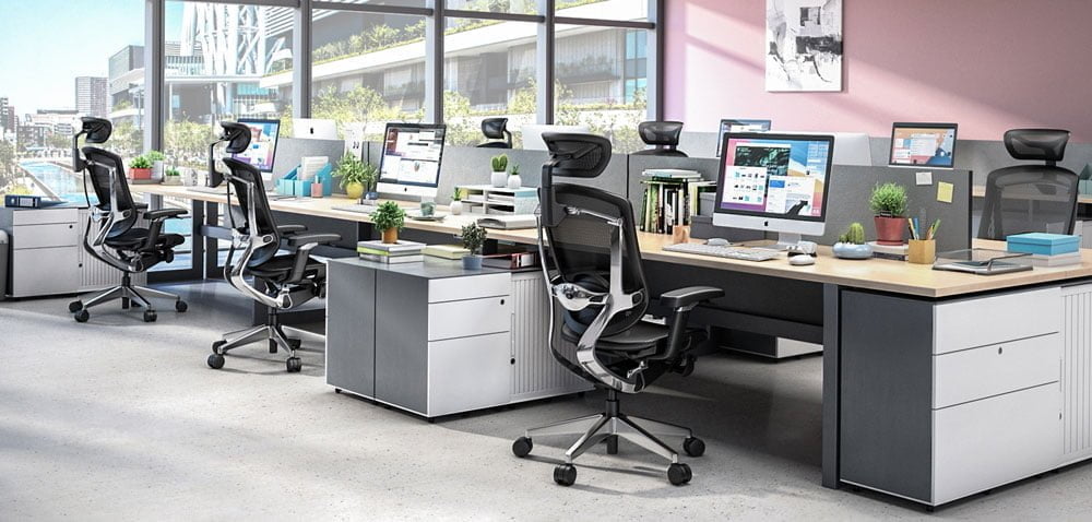 alya mesh back chairs are ideal for call centers and multi-shift operations that work 24/7