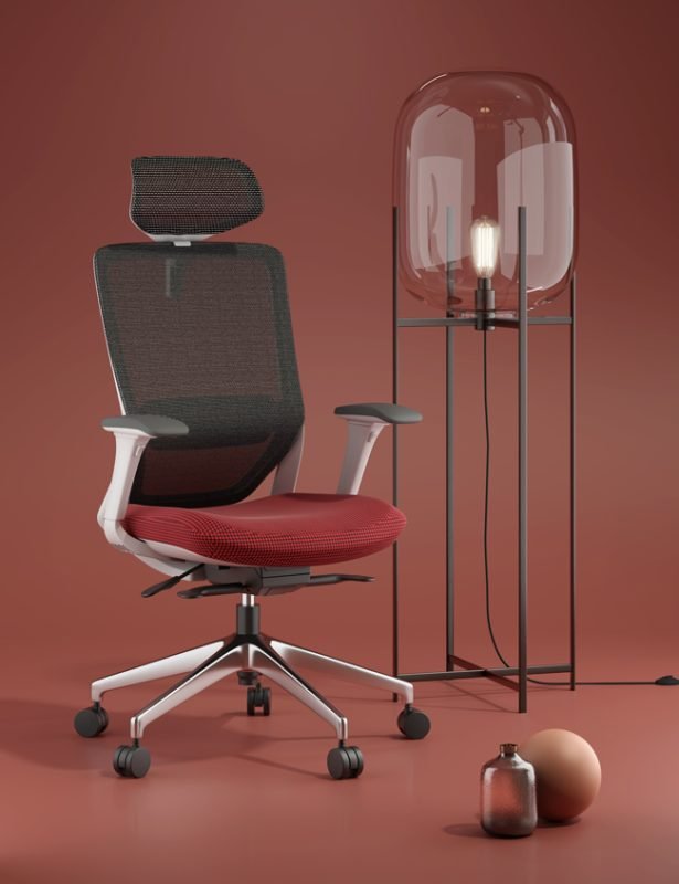 capri high back ergonomic office chair supplied by Karo for hybrid workspace comfort