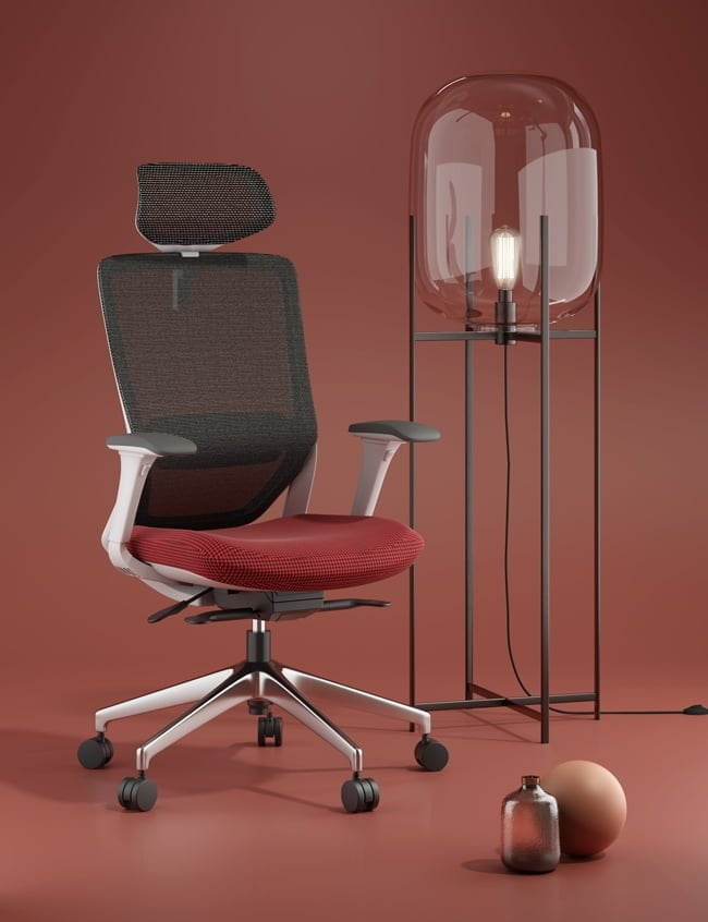 capri high back ergonomic office chair supplied by Karo for hybrid workspace comfort