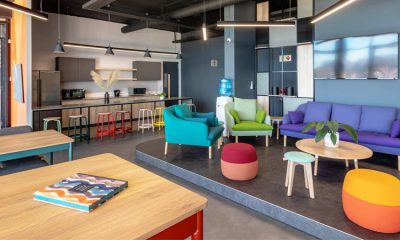 Modern collaborative workspace designed by Design Colab