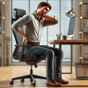 consequences of sitting on the wrong chair include back pain, indigestion and being overweight