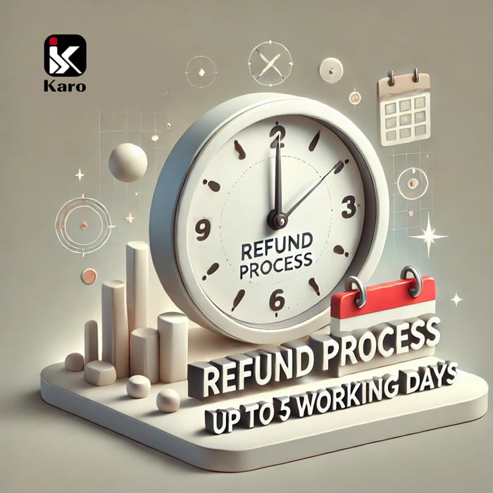 online returns at Karo may take up to 5 working days