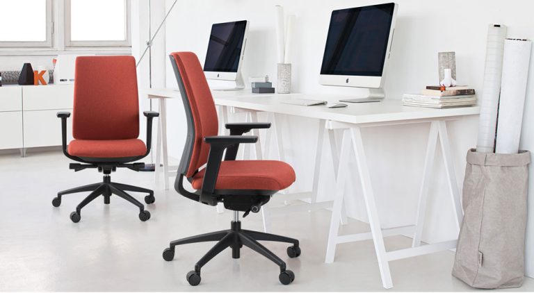 mira upholstered ergonomic chair