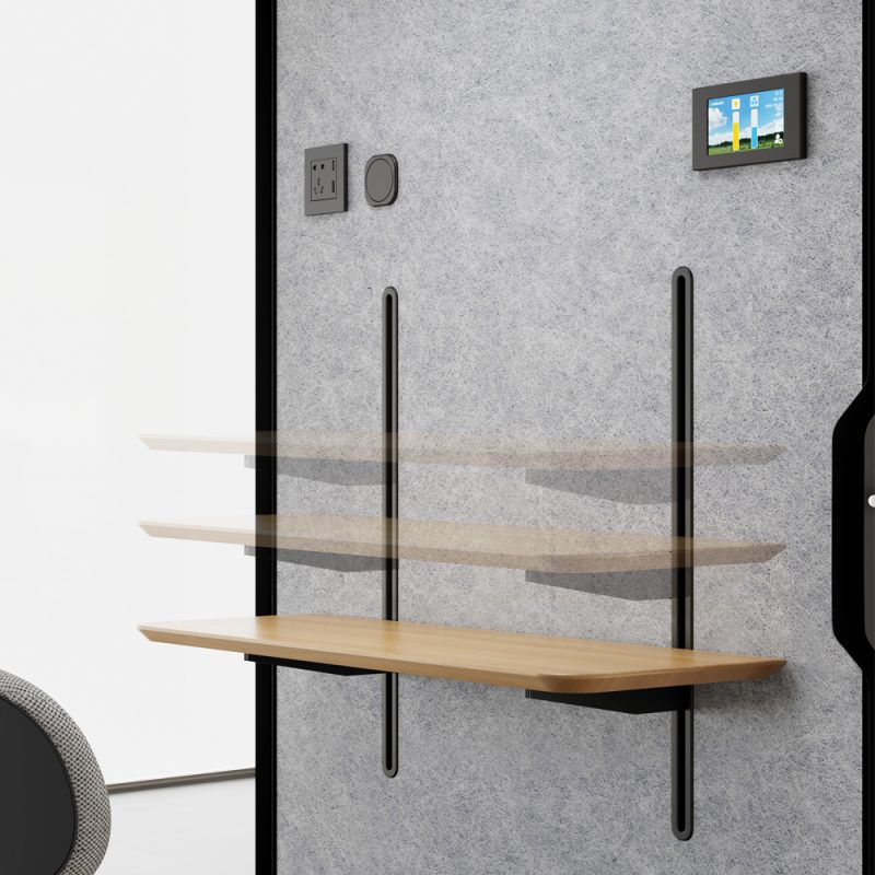 Telebooth TB-S Pro office pod with adjustable table
