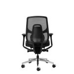 Axis mesh back ergonomic office chair without headrest