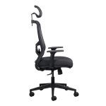 Lumo synchro ergonomic office chair with upholstered seat and mesh backrest