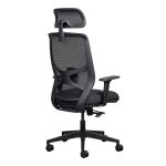 Lumo synchro ergonomic office chair with upholstered seat and mesh backrest