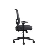 Lumo synchro ergonomic office chair with upholstered seat and mesh backrest