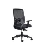 Lumo synchro ergonomic office chair with upholstered seat and mesh backrest
