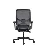 Lumo synchro ergonomic office chair with upholstered seat and mesh backrest
