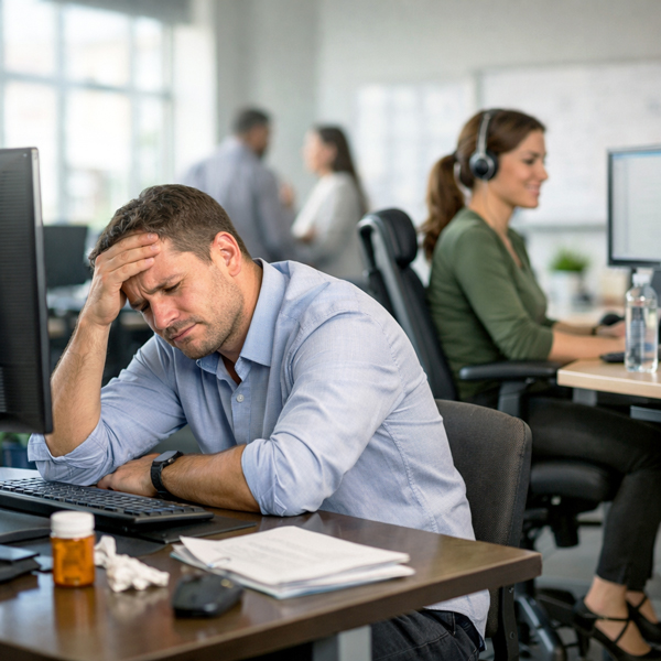 presenteeism at work results in people working below their capacity