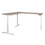 hilo 400 L-shaped height adjustable standing desk with 3 motors