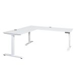 hilo 400 L-shaped height adjustable standing desk with 3 motors