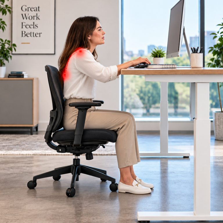 why footrests are important for shorter people sitting at a fixed height desk