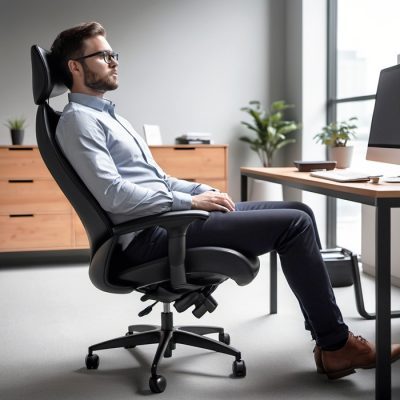 comfortable office chair and furniture