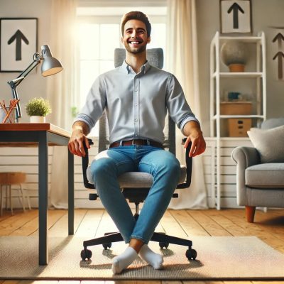 the correct setup of an ergonomic chair ensures optimum comfort