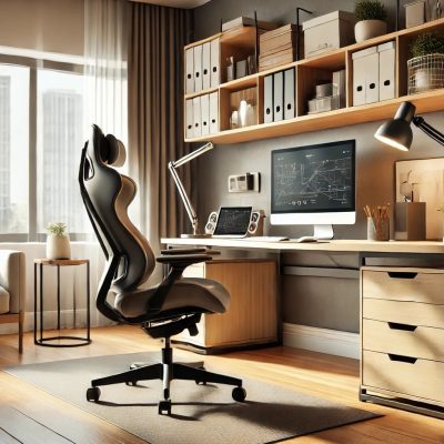 a great home office setup is important for all-day comfort and productivity