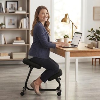 The Wellback Kneeling Chair provides the ultimate lower back pain relief